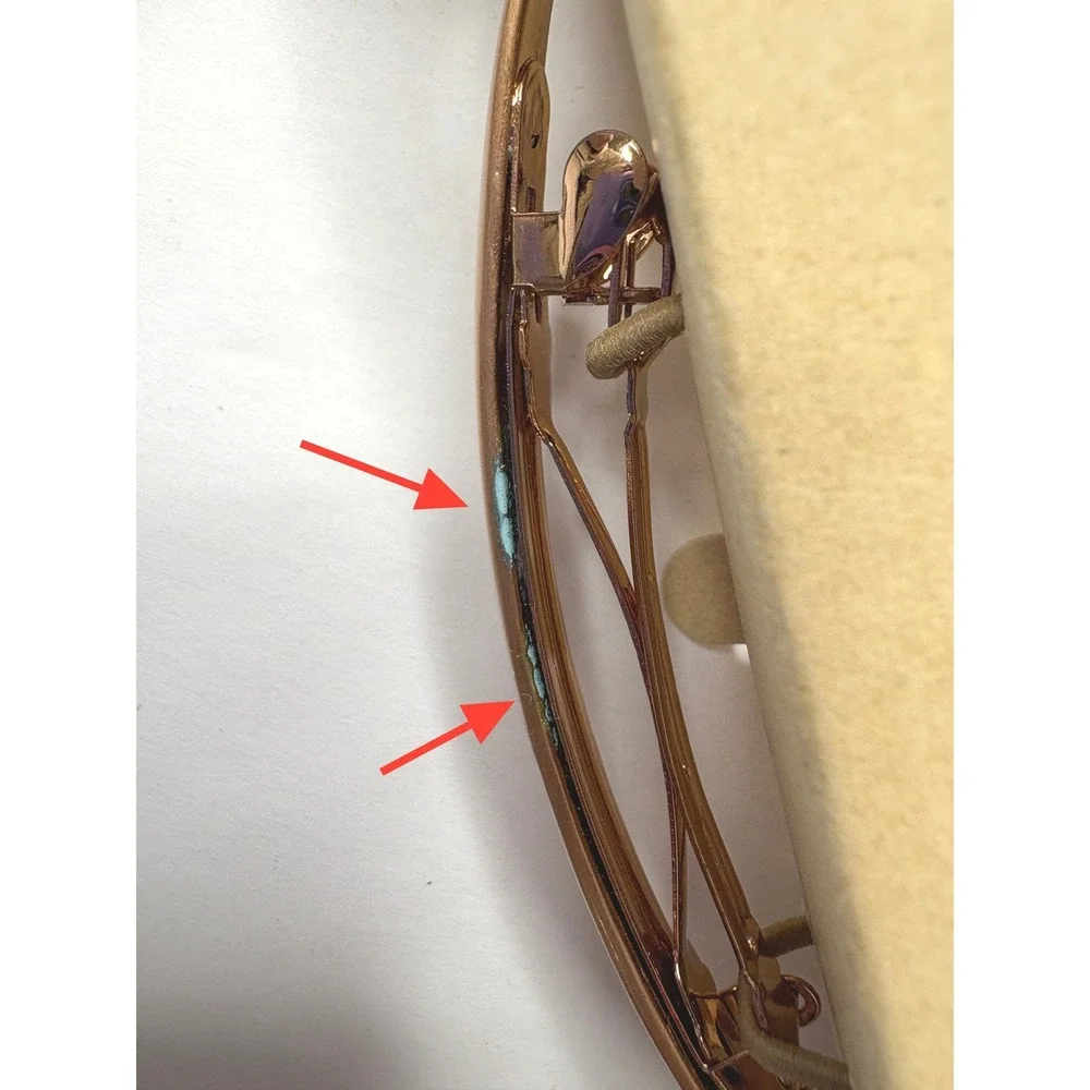 Jen‎ Atkin X Chloe + Isabel Rose Gold Tone Metal Hair Clip Barrette 5 Inches